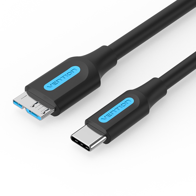 Vention Kabel Data / Charger Micro USB 3.0 Tipe C Male Ke Male Fast Charging Untuk Hard Drive / HDD / SDD