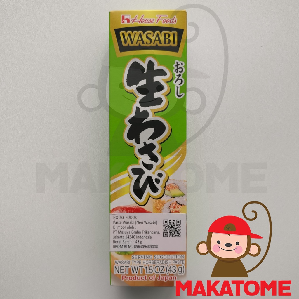

House Neri Wasabi Tube 43gr pasta paste 43 gr foods horseradish