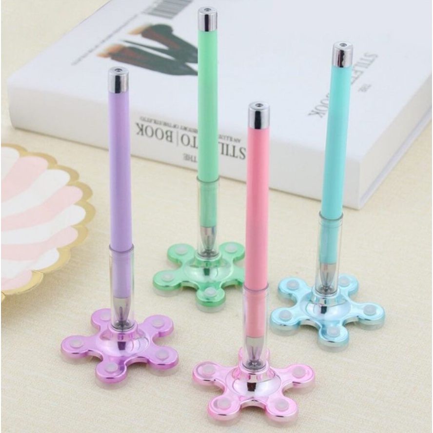 [MH] Stand Holder Pulpen Handphone Bunga 2 in 1