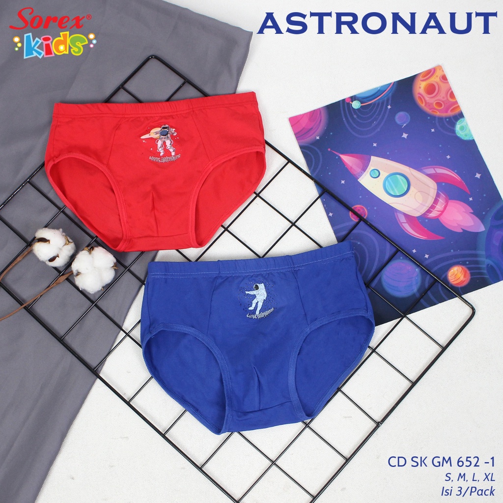 12 pcs Celana Dalam Anak Laki-laki - Pakaian Dalam Anak - Sorex Kids CD Anak Laki Boys Robot Super Soft CD SK GM 652