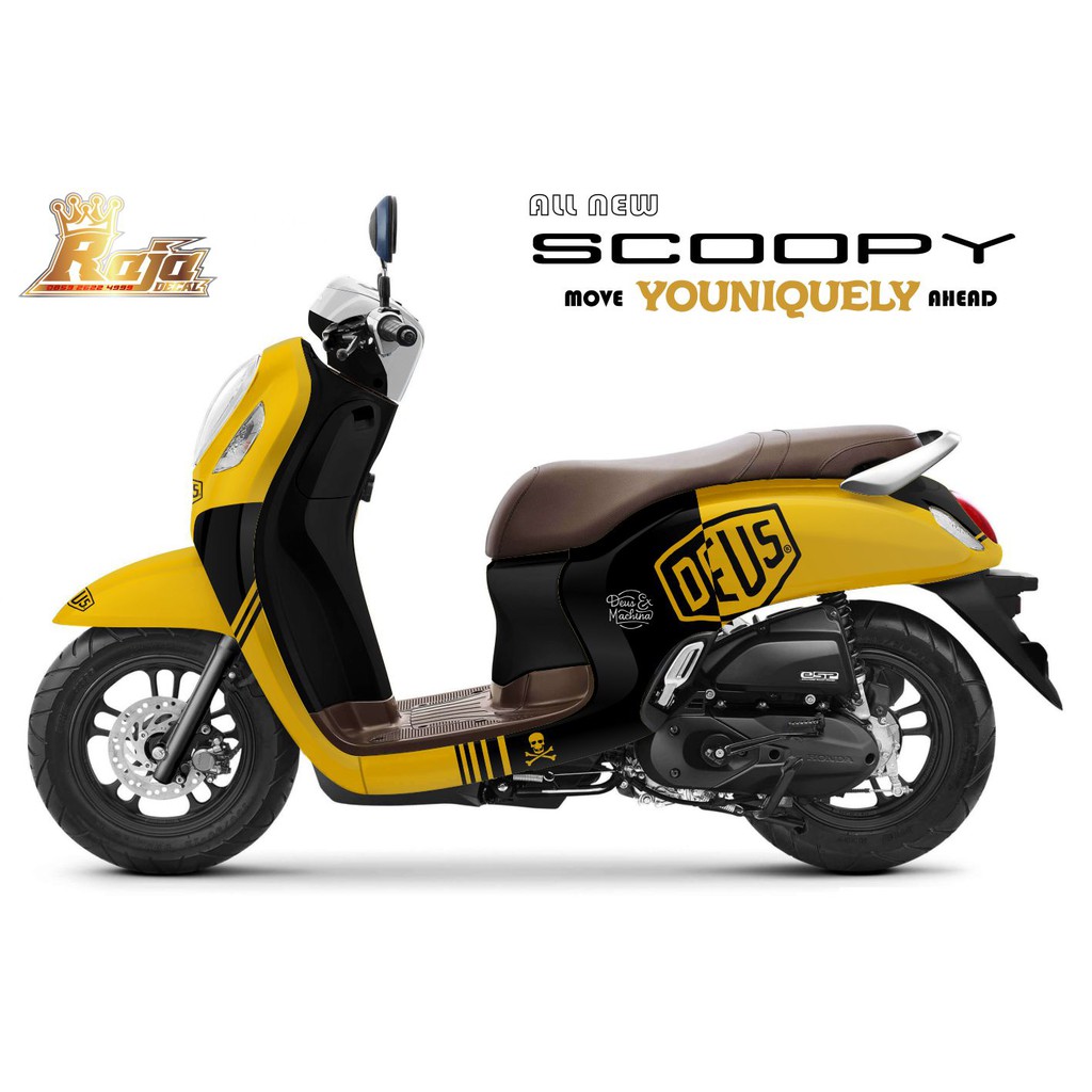 Stiker Scoopy Full Body 2022 Decal Sticker Scoopy New 2021 Disain Stiker Dekal Custom Deus