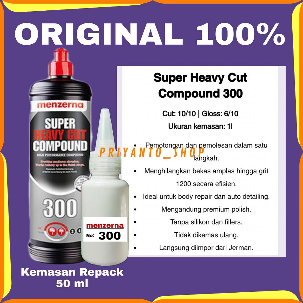 MENZERNA SUPER HEAVY CUT COMPOUND 300 REPACK