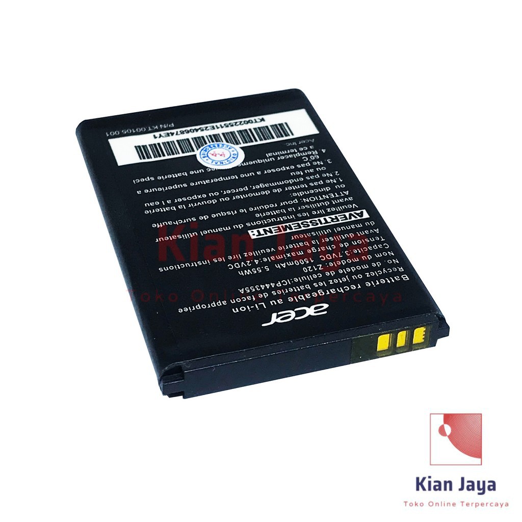 Baterai Handphone Acer Z120, Z110, Z2, BAT-A510 Original OEM Batrai Batre Battery