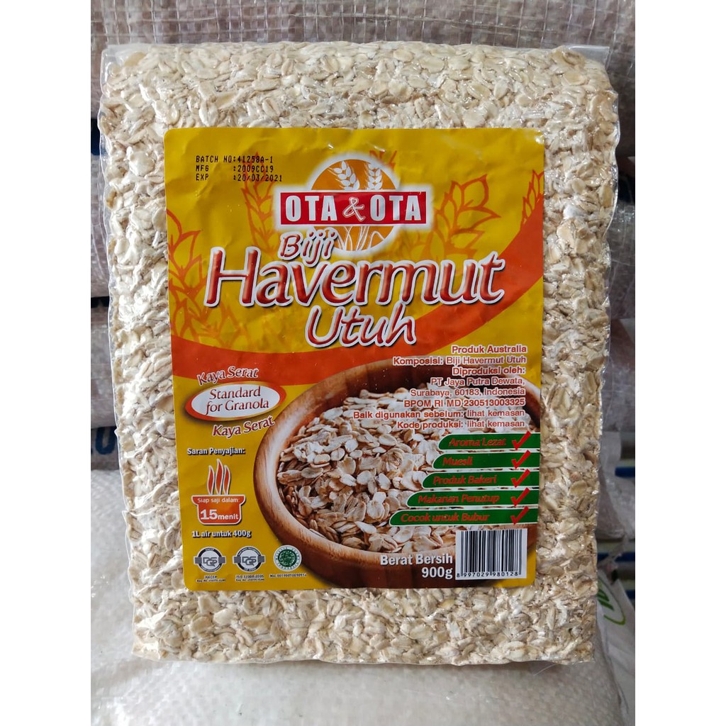 Granola Ota & Ota Biji Havernut Utuh Kaya Serat
