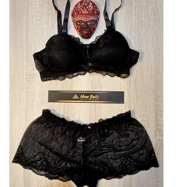 Special Price.. [HITAM]BRA SET + CD HITAM,LINGERIE,BH SET + CELANA DALAM,BRA SET + CELANA DALAM FULL