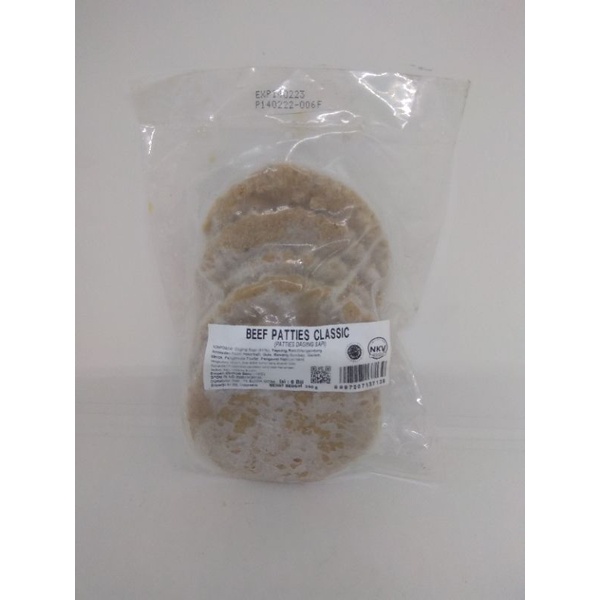 Bernardi beef patties isi 6(240gr)