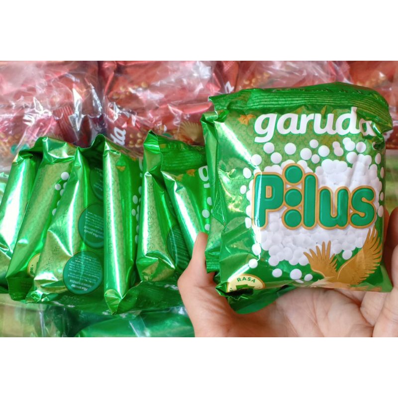 

agen distributor makanan ringan snack ciki garuda pilus rasa rumput laut pack isi 10pcs murah