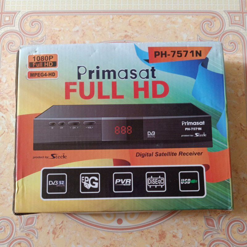 Receiver Primasat PH-7571N sudah Up Sw Hellobox-6605S