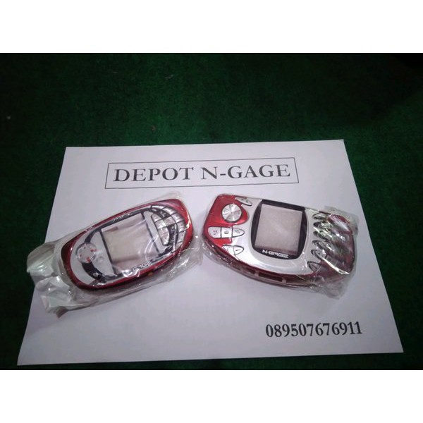 Casing Nokia N-Gage Classic dan QD Merah Maron kasing ngage klasik red metalic