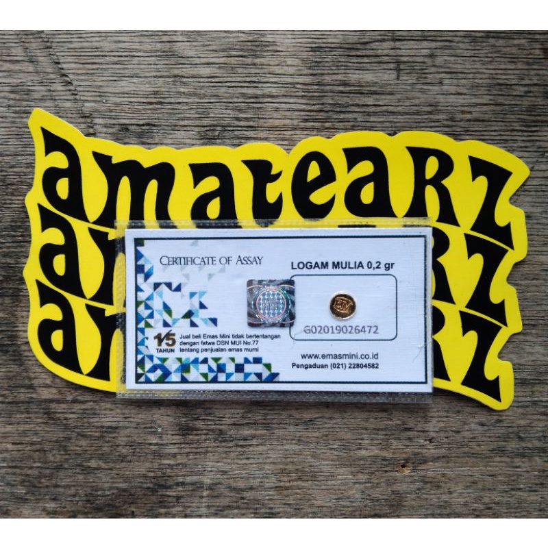 LOGAM MULIA EMAS MINI 0,2 GRAM FINE GOLD 999,9 %