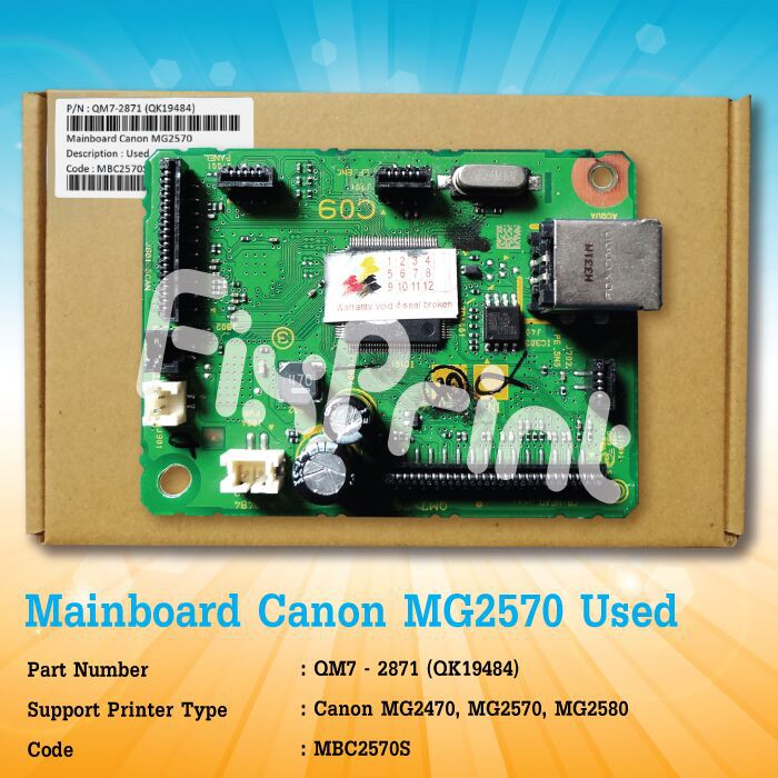 Mainboard Canon MG2470 MG2570 MG2580 Motherboard Printer MG2570 Logic Board MG2570 MG2577 MG2577s