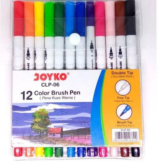 

Kekinian - SET 12 24 36 48 WARNA JOYKO DOUBLE TIP COLOR METALLIC BRUSHPEN BRUSH PEN SPIDOL KUAS KALIGRAFI