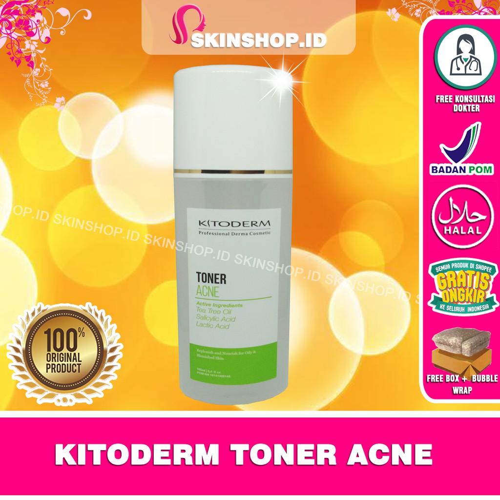 PAKET Kitoderm Lite Fix Up Acne Original  / Paket Anti Jerawat isi 4 BPOM Aman