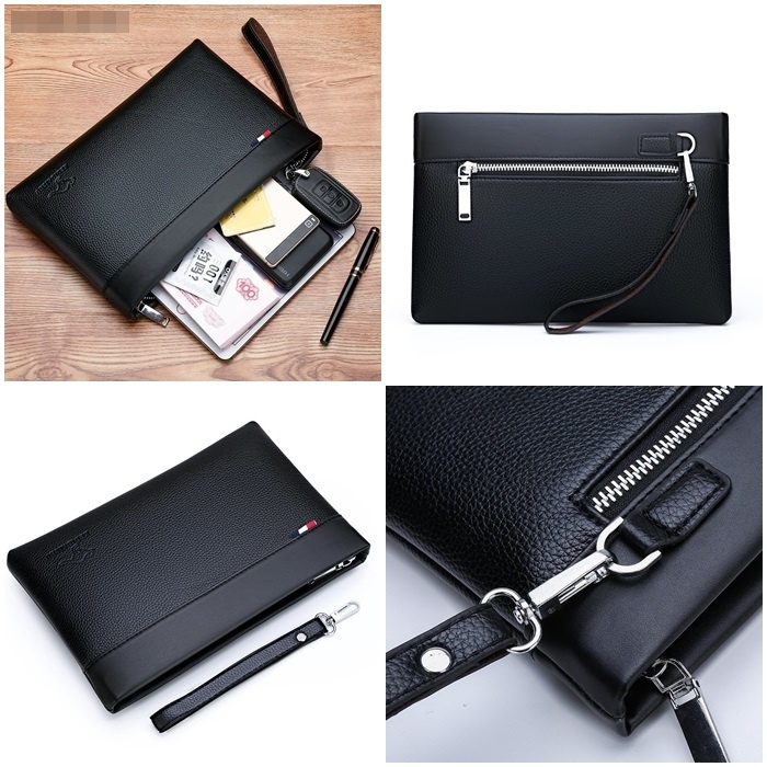 BJ25961 - BLACK/BROWN - TAS CLUTCH DOMPET PRIA HANDBAG TAS TANGAN  FASHION IMPORT MODIS ELEGAN TERMURAH TERLARIS TERBARU BAGSTORE JAKARTA TAS BATAM JT5961 ZCJ5962 ZCJ5964