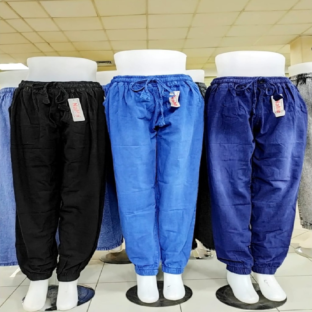 CELANA JOGER LEVIS PANJANG WANITA // CELANA JOGER JEANS JUMBO TERMURAH CODlegging