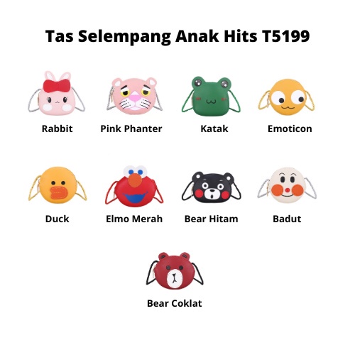 Monsoon - Tas Selempang Anak Hits T5199 / Tas Selempang Hits Perempuan &amp; Laki-Laki / Slingbag Lucu Anak