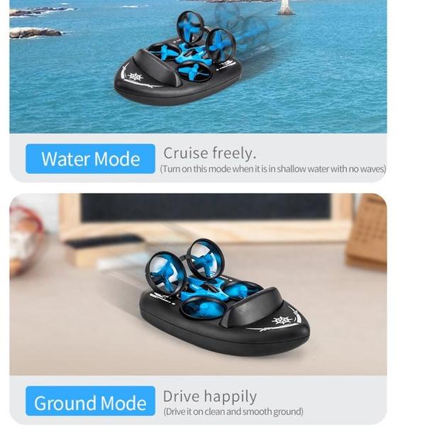 BISA COD ✔️Drone Kapal JJRC H36F TERZETTO 3 in 1 Ground,Water,AIR Drone JJRC H36 Drone Murah Mainan 