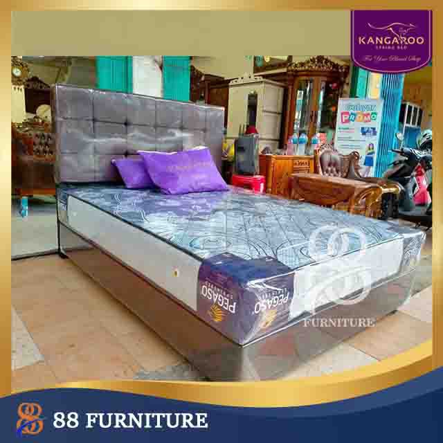 SpringBed Kasur Kangaroo Pegaso Set Lokal