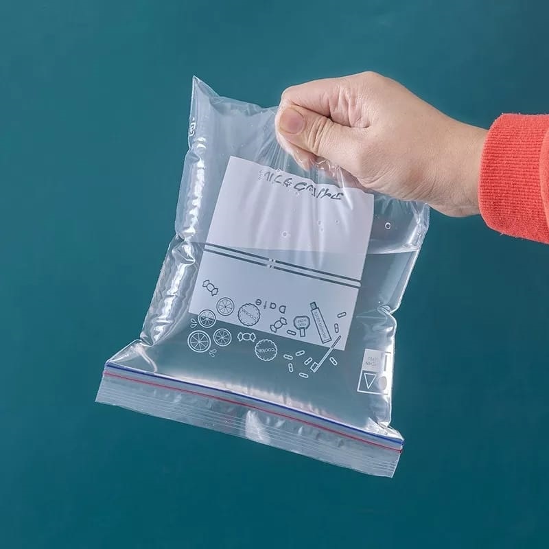 Pembungkus Makanan Sayuran dan Buah , Food Grade Vacuum Bag Double Zipper Isi Lebih Banyak