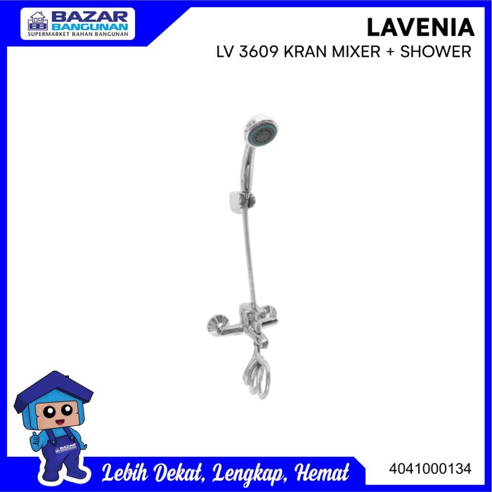 PAKET HAND SHOWER + FAUCET KERAN BATH MIXER SET LAVENIA LV 3609 LV3609