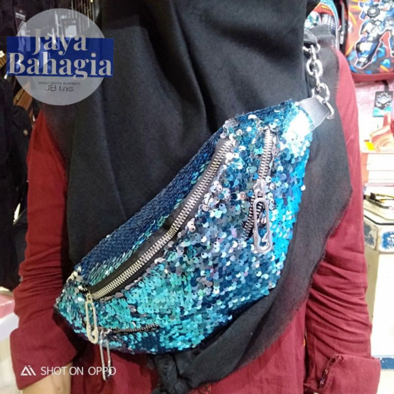 SELEMPANG WANITA SLINGBAG CROSSBODY IMPORT MANIK USAP BLING 203 JB