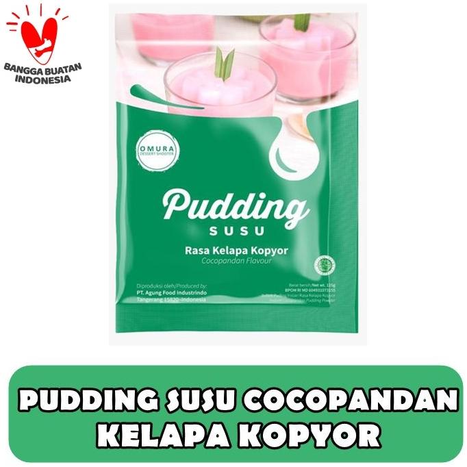 

Omura Dessert Shooter Pudding susu rasa Cocopandan Kelapa Kopyor CUCI GUDANG Kode 438