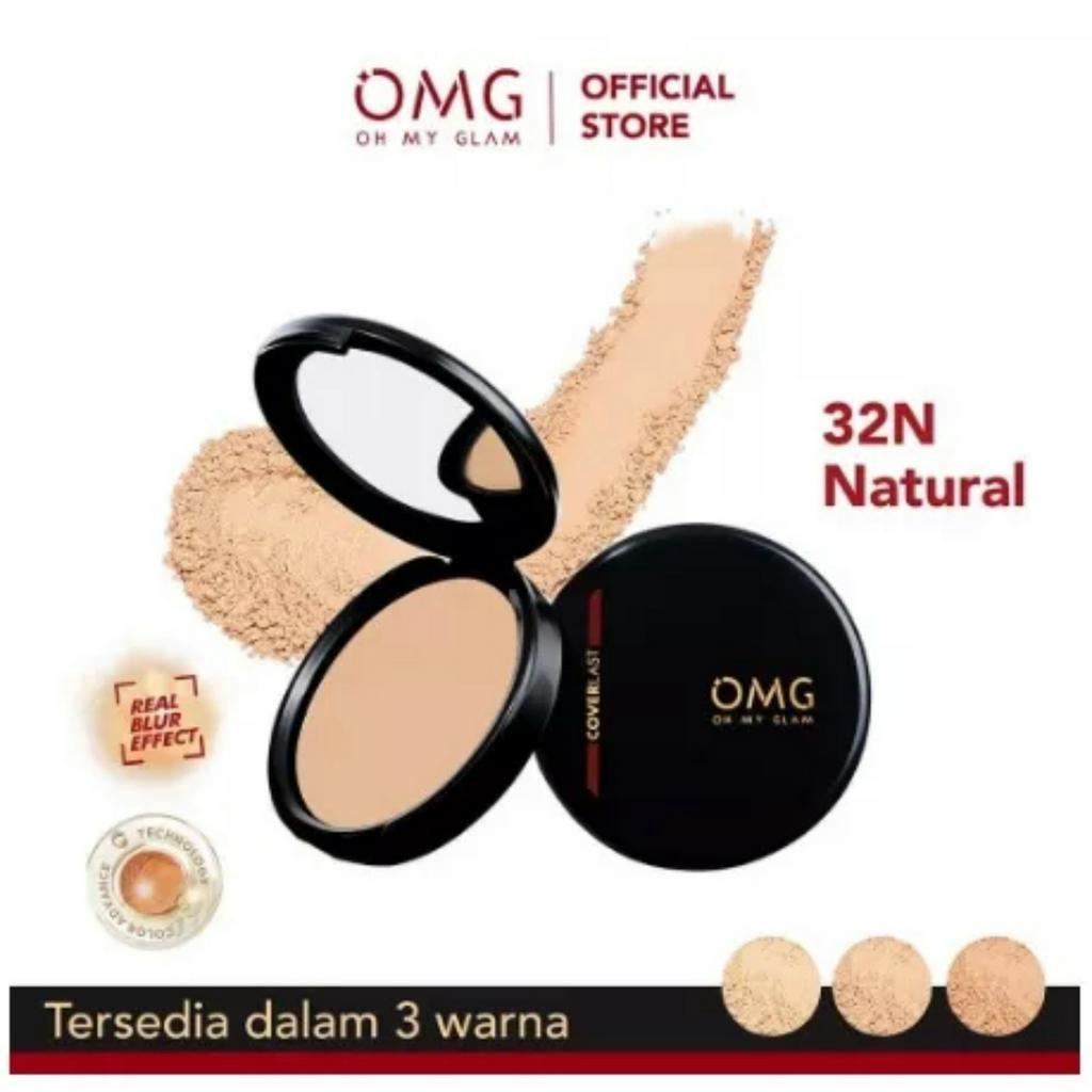 ￼OMG Oh My Glam Coverlast TWO WAY CAKE 12 g - Bedak Padat OMG Kontrol Minyak Hingga 8 Jam