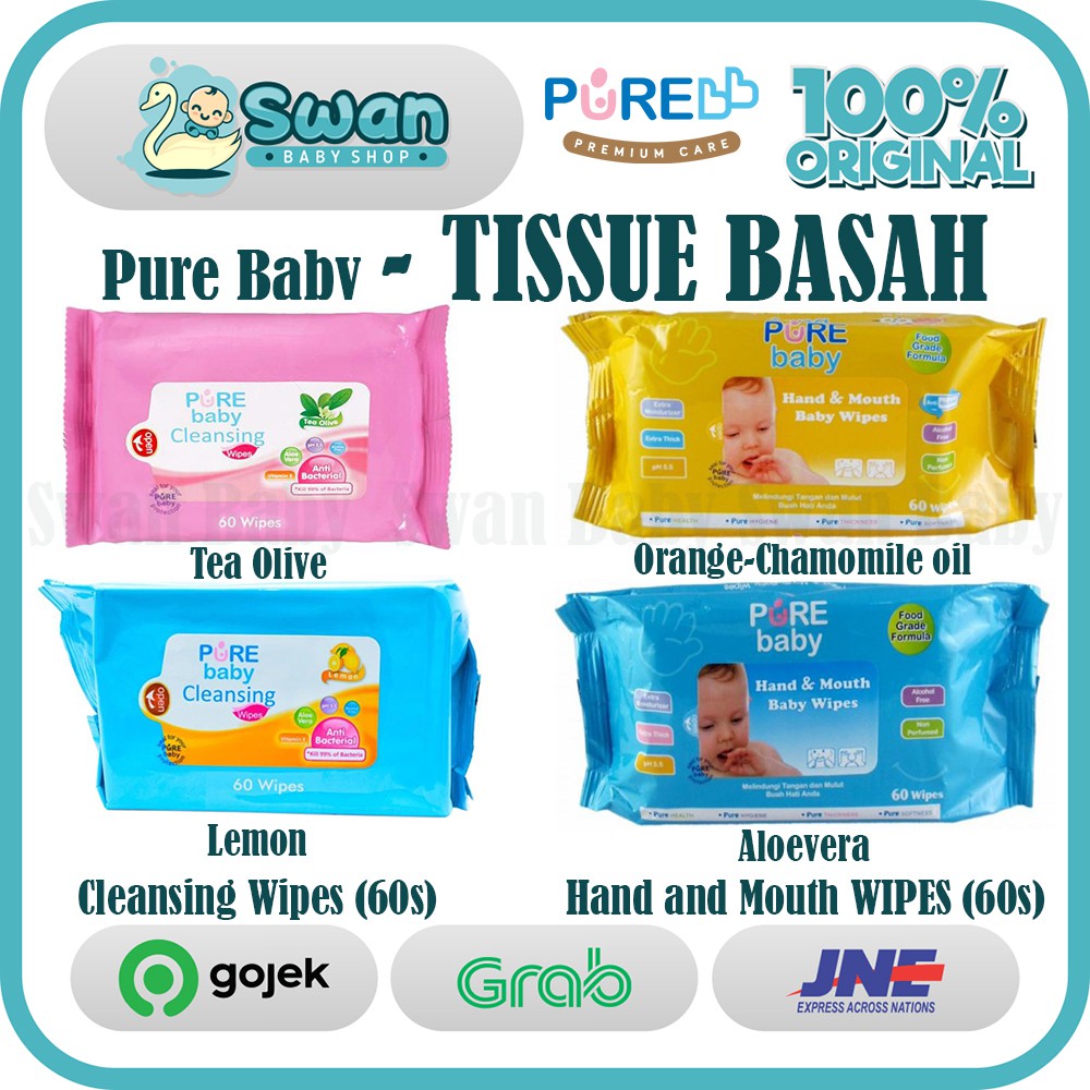 Pure Tissue ANTIBACTERIAL Cleansing Wipes & ANTIBACTERIAL