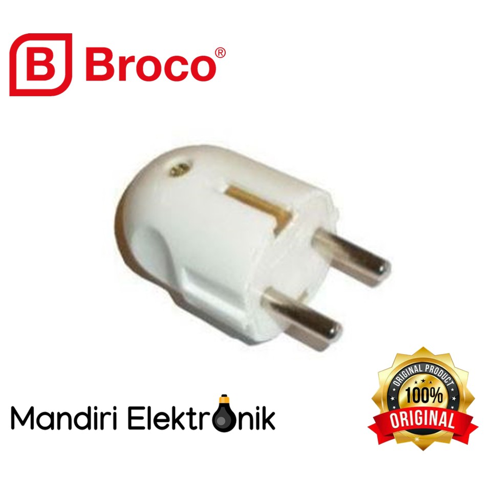 Steker Arde Bulat Broco 13310 - Colokan Bulat Broco