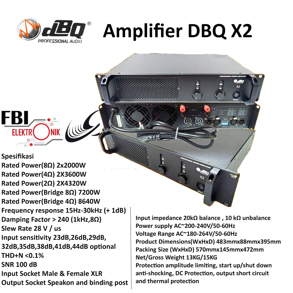 POWER AMPLIFIER DBQ X2