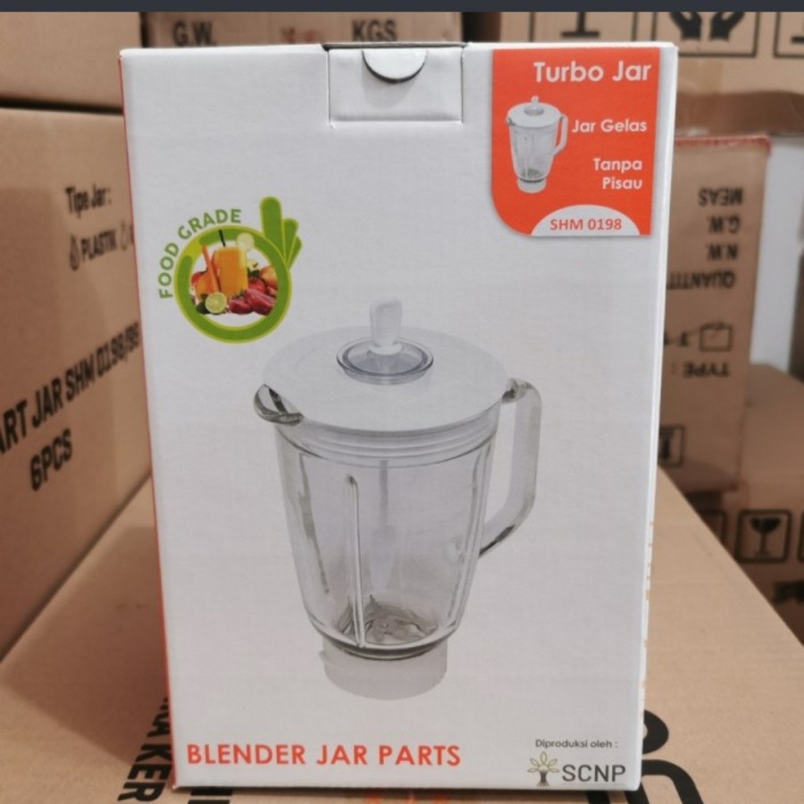 Jar / Gelas Kaca Blender Turbo SHM0198 Original Termurah Promo