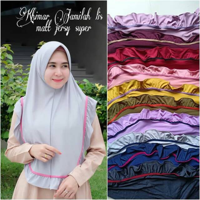 KHUSUS GROSIR KHIMAR JAMILAH LIST / HIJAB TERBARU / HIJAB TERLARIS / HIJAB GROSIR MURAH / HIJAB SYAR