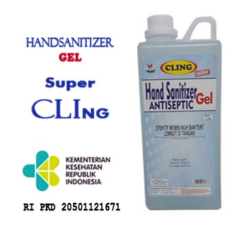 HAND SANITIZER GEL 1 LITER KEMENKES HAND SANITIZER