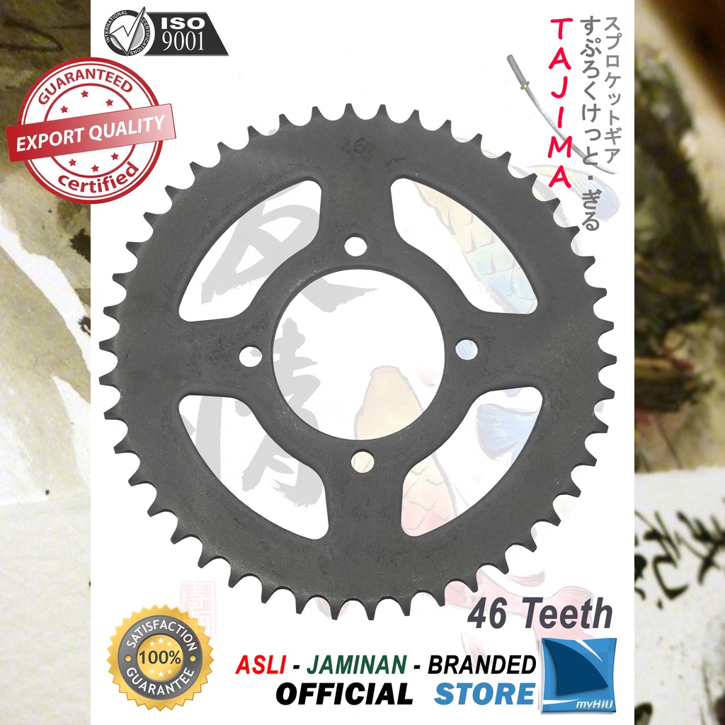 Gigi Tarik 40T ~ 53T YAMAHA Jupiter MX / New / 135cc Gir Belakang - Rear Sprocket Gear TAJIMA-428-46T