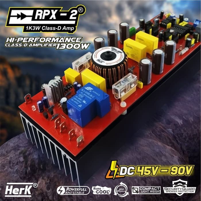 KIT POWER AMPLIFIER CLASS D 1300W HERK RPX-2 KLASS D RPX2 CLAS KLAS KELAS D RPX2 RPX 2 1300 WATT