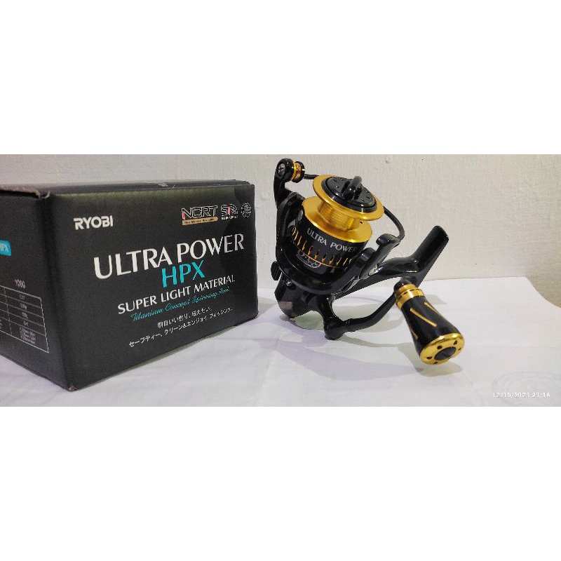 Reel spinning Ryobi Ultra power 1000 HPX power handle pancing casting ultralight