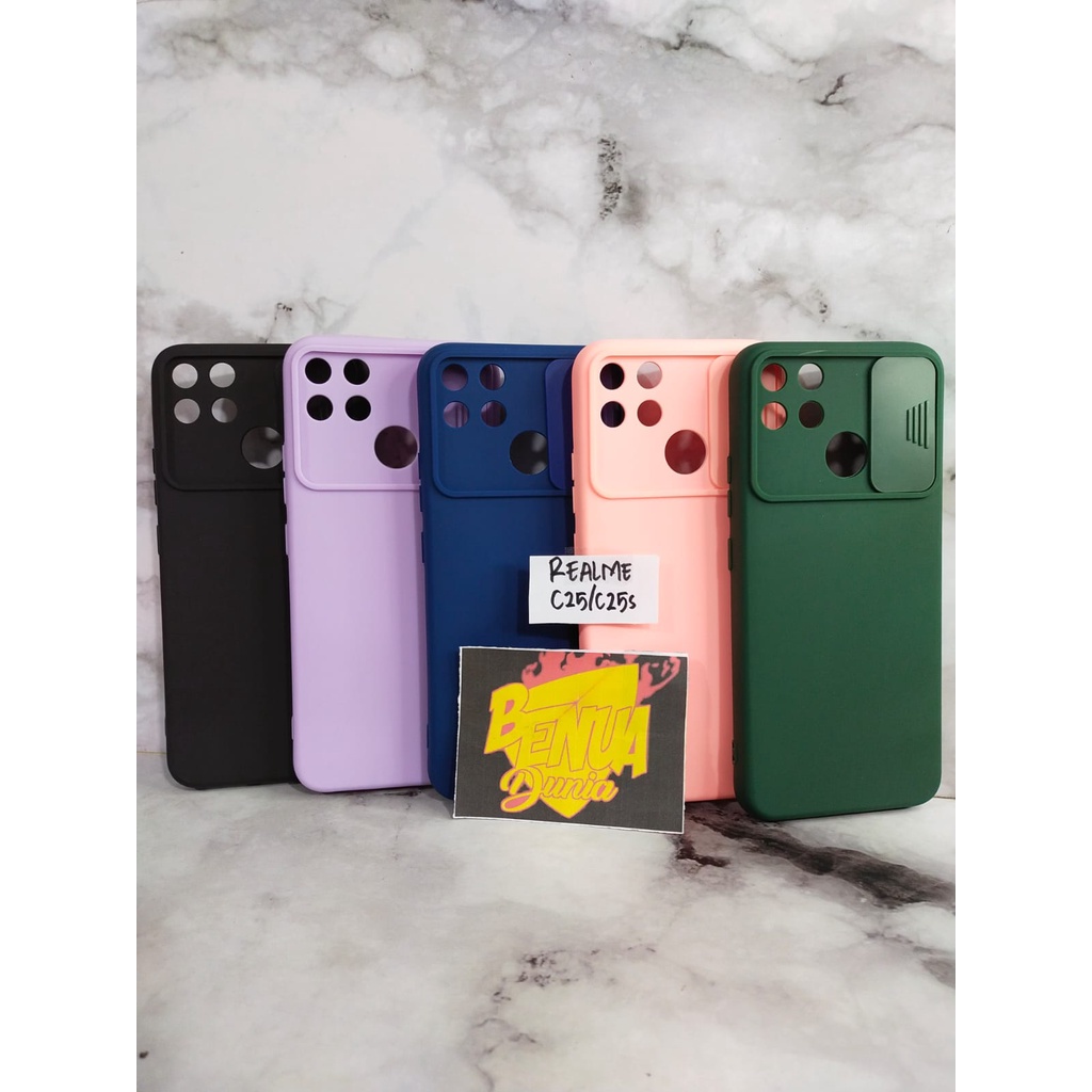 CASE REALME C25 / C25S - SOFCASE SLIDE MACARON PLUS PELINDUNG KAMERA REALME C25/C25S - BENUA DUNIA