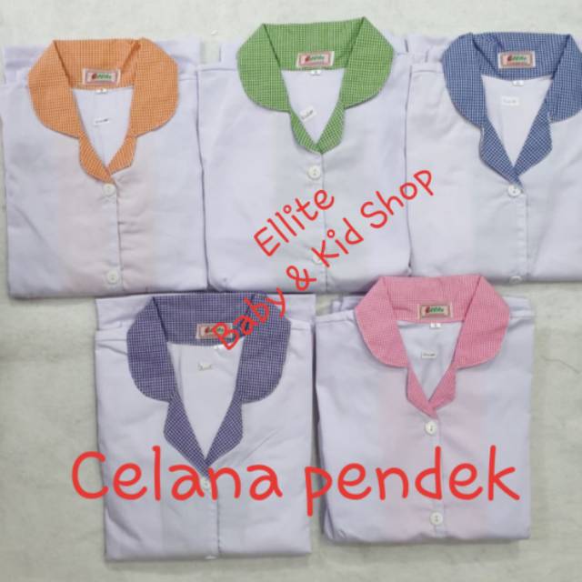 SERAGAM BAJU SUSTER ( BAJU PENDEK + CELANA PENDEK / KULOT )