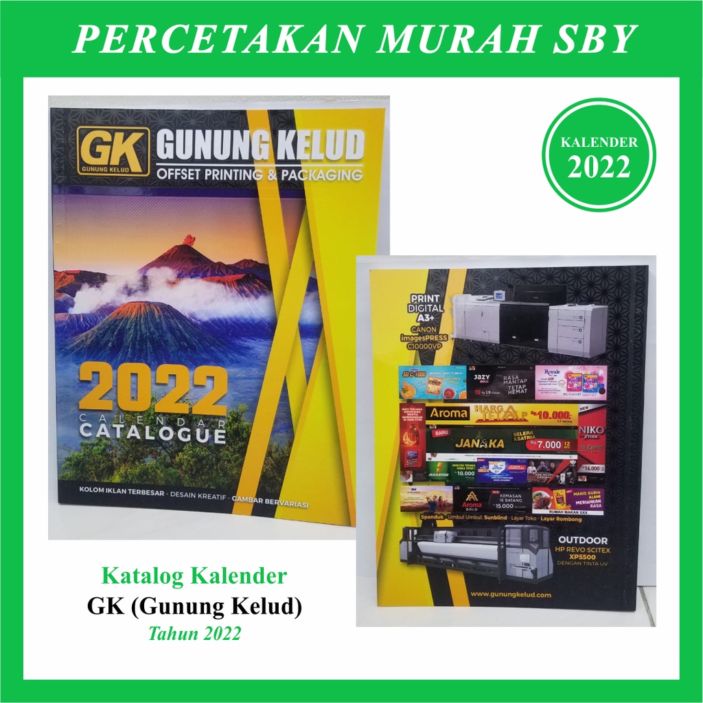 Katalog Kalender GK Gunung Kelud Tahun 2022