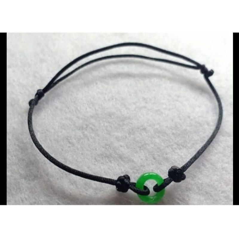 gelang tali giok natural asli
