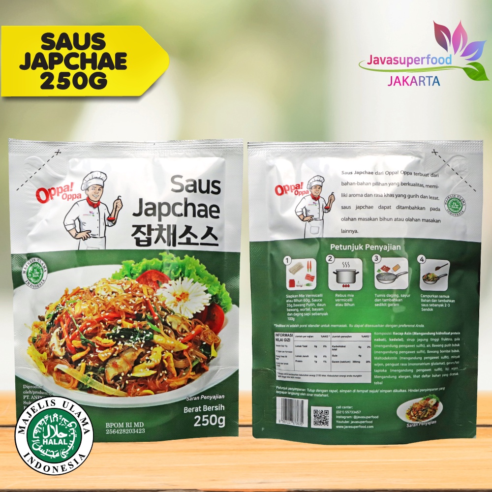 OppaOppa Japchae Saus / Bumbu Soun Goreng Korea Original Halal 250g