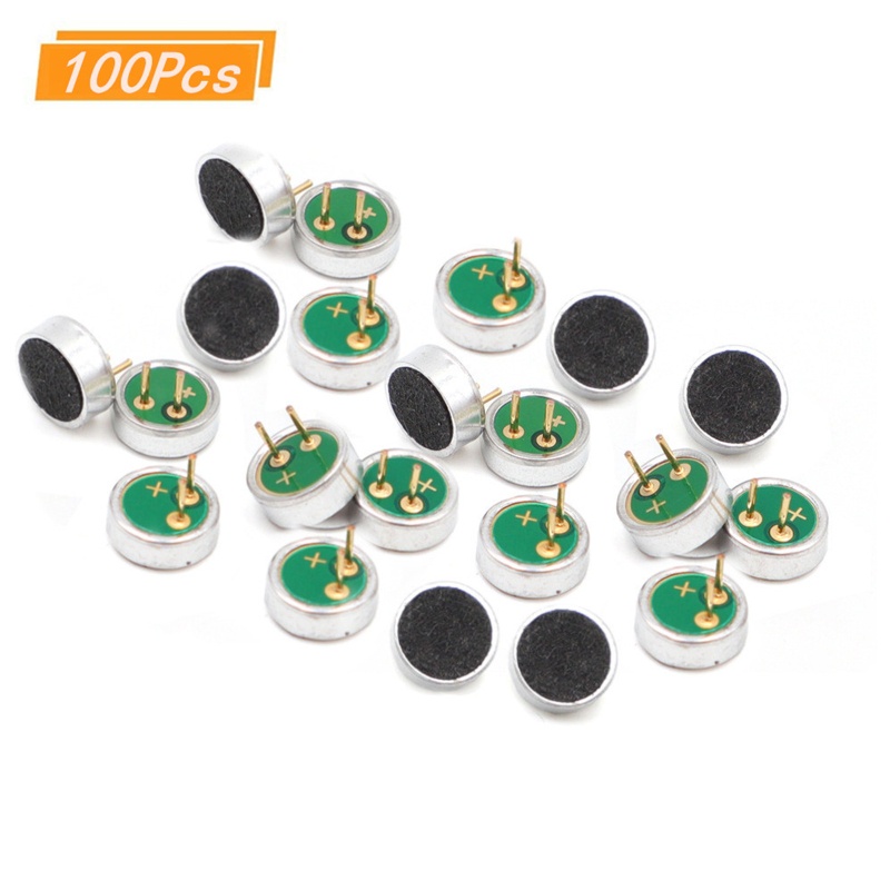 Vivi 100Pcs / Pak 6022P Kondensor Mikrofon Electret Ukuran 6x2.2MM