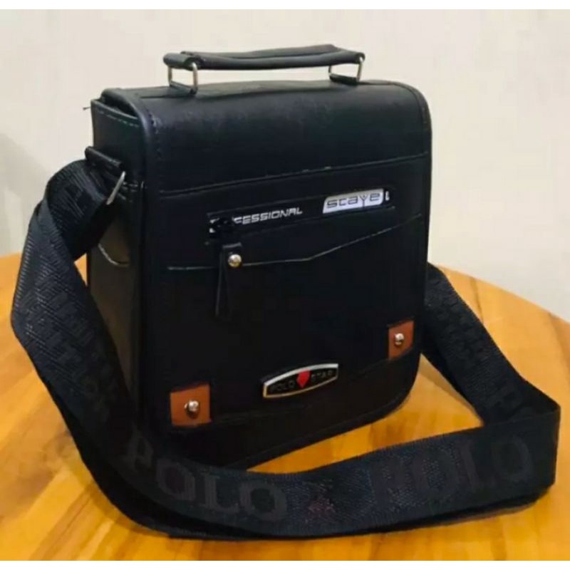 tas selempang kulit Gress pria polo am star