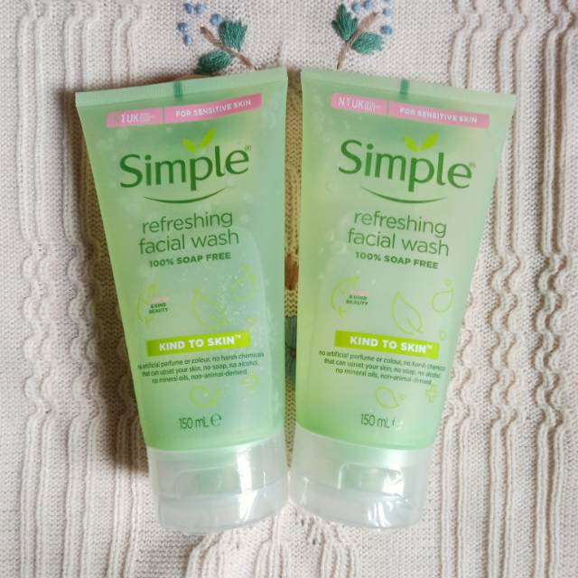 simple refreshing facial wash harga
