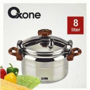 Bisa bayar ditempat/COD Panci Presto Oxone OX-2008 Pegangan Kayu Kapasitas 8 Liter