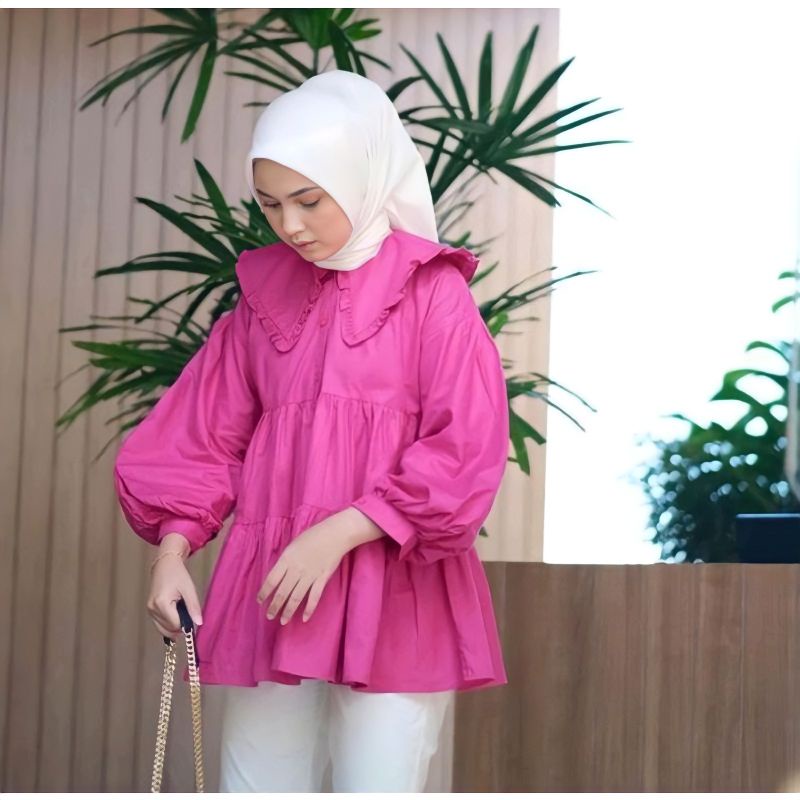 [Fashion Muslim] AFIFA BLOUSE | atasan rayon premium kekinian