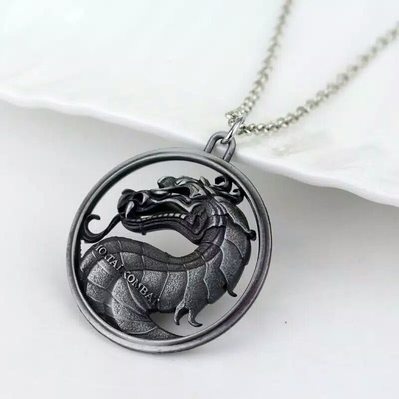 Kalung pria naga punk style men necklace dragon series