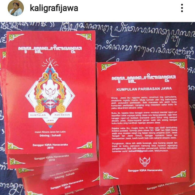 Buku Kumpulan Paribasan aksara jawa
