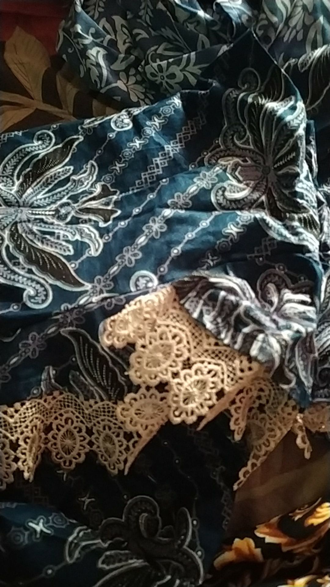 Baju Gamis Batik Wanita - Baju Batik Gamis Allsize Gamis Renda Motif Liana Lyms