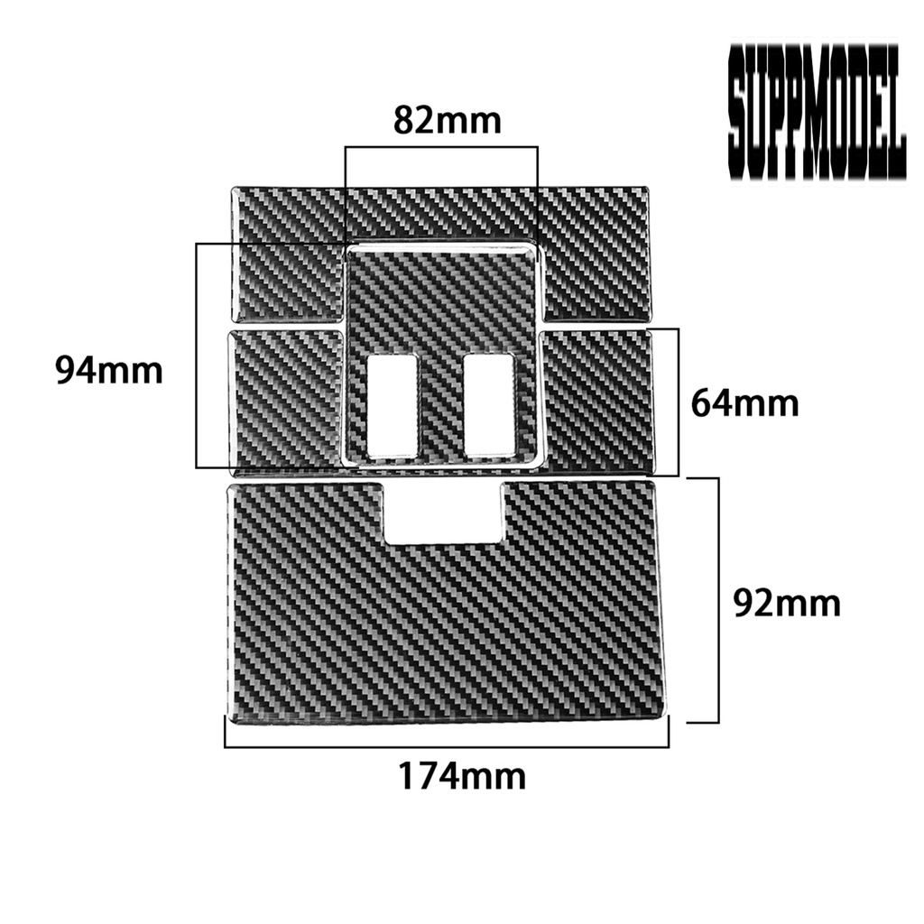 Suppmodelx 4Pcs / Set Stiker Carbon Fiber Anti Gores Untuk Dekorasi Interior Mobil Toyota Tundra 2014-2018